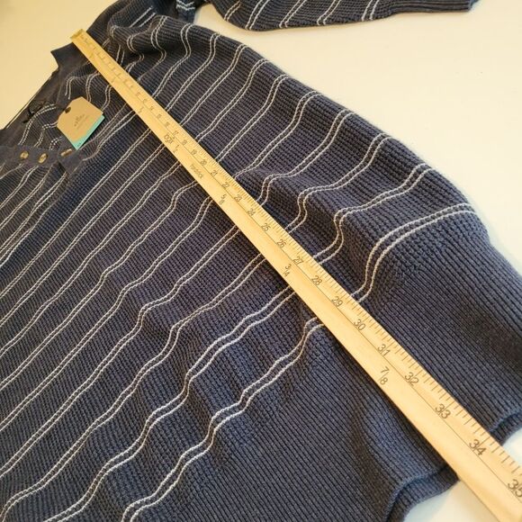 NEW PRANA THERMAL DRESS NAUTICAL NAVY BLUE APRES SKI HENLEY oversized MEDIUM NWT - Picture 3 of 11